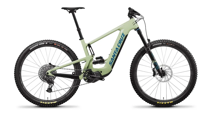 Santa Cruz Heckler C AXS Model Electric Bike - 29 Wheels - Gloss Green